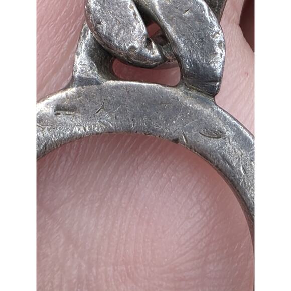 VINTAGE ON OF THE KIND ITALY STERLING SILVER 925 HORSESHOE BIT KEY CHAIN RING - Picture 16 of 16